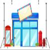 BELECO 7x5ft Fabric Post Office Backdrop Cartoon Street Blue Postoffice Mailbox Telephone Booth Background for Themed Party Decorations Postman Kids Birthday Shoot Photo Studio Props view 4