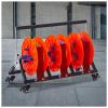 Foldable Wire Spool Rack with Wheel,Wiring Spool Dispenser,Heavy Duty Spool Storage Holder,for Electrical Industrial Use,220lbs Capacity view 1