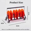 Foldable Wire Spool Rack with Wheel,Wiring Spool Dispenser,Heavy Duty Spool Storage Holder,for Electrical Industrial Use,220lbs Capacity view 2