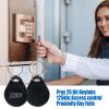 100pcs RFID Key Fobs Writable, Thin 26 Bit Proximity Key Fobs Fit for Prox Key ISO-Prox 1346 1386 1326 H10301 Format Readers, Works with The Vast Majority of Access Control Systems Black (100pcs) view 4