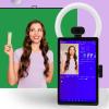 Asixxsix Interactive 50MP Camera Live Broadcast Machine with 8 Core CPU 4 Camera Feeds, Sound Card, Screen Mirroring, Background Blur (US Plug) view 4