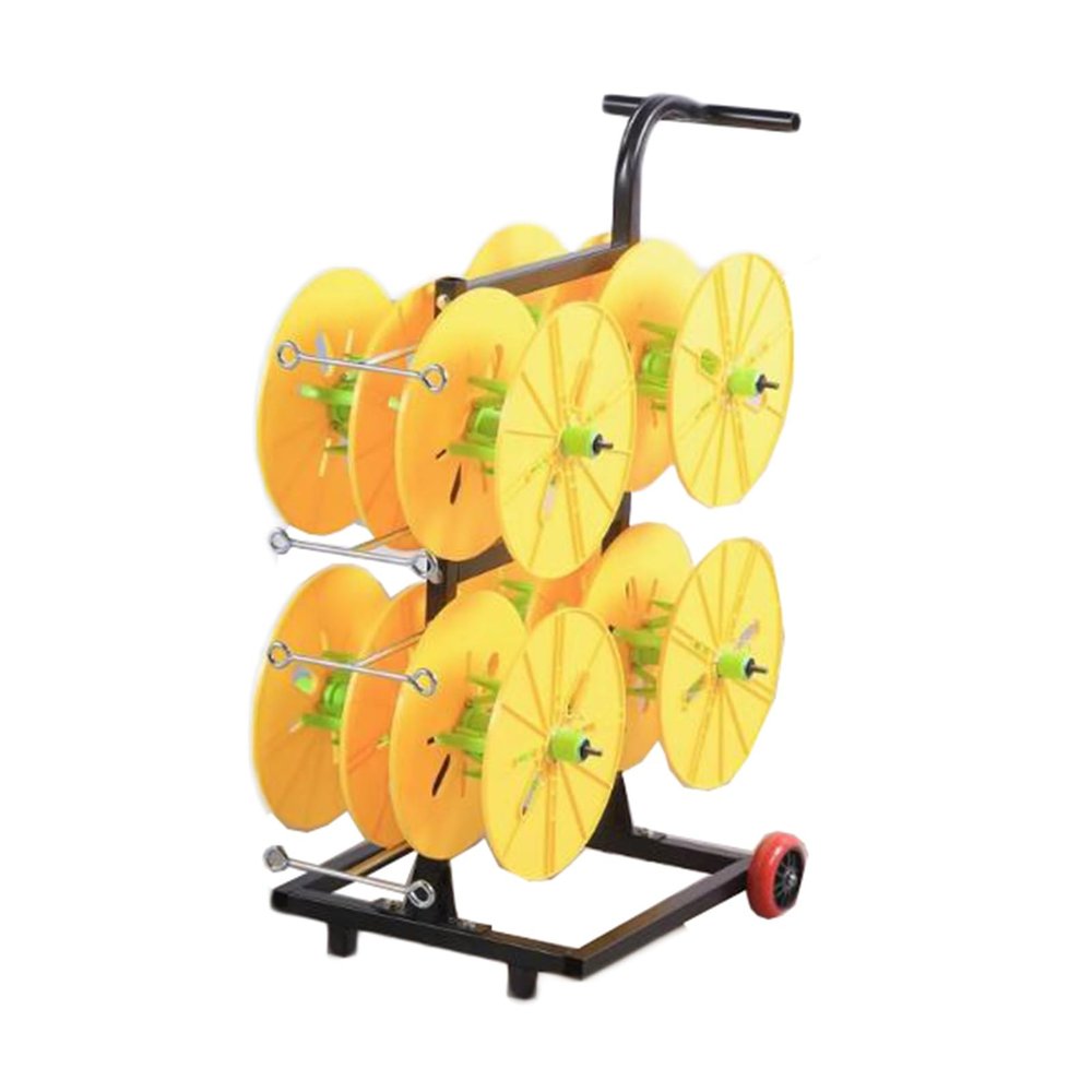 BXKCFYBSQ Wire Spool Rack with Wheel,Multi-Spool Wire Rack Dispenser,Heavy Duty Spool Storage Holder,for Electrical Industrial Use,330lbs Capacity(Yellow)