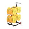 BXKCFYBSQ Wire Spool Rack with Wheel,Multi-Spool Wire Rack Dispenser,Heavy Duty Spool Storage Holder,for Electrical Industrial Use,330lbs Capacity(Yellow) view 1
