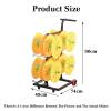 BXKCFYBSQ Wire Spool Rack with Wheel,Multi-Spool Wire Rack Dispenser,Heavy Duty Spool Storage Holder,for Electrical Industrial Use,330lbs Capacity(Yellow) view 2