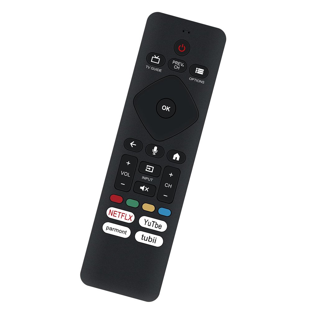 Replacement Voice Assistant Remote Control Suits for Philips 4K Ultra HD LED Android TV 7400-Series 5700-Series 65PUL7472/F7 50PFL5766/F7 32PFL5505/F7 65PFL5766/F6 55PFL5766/F7 43PFL5766/F6