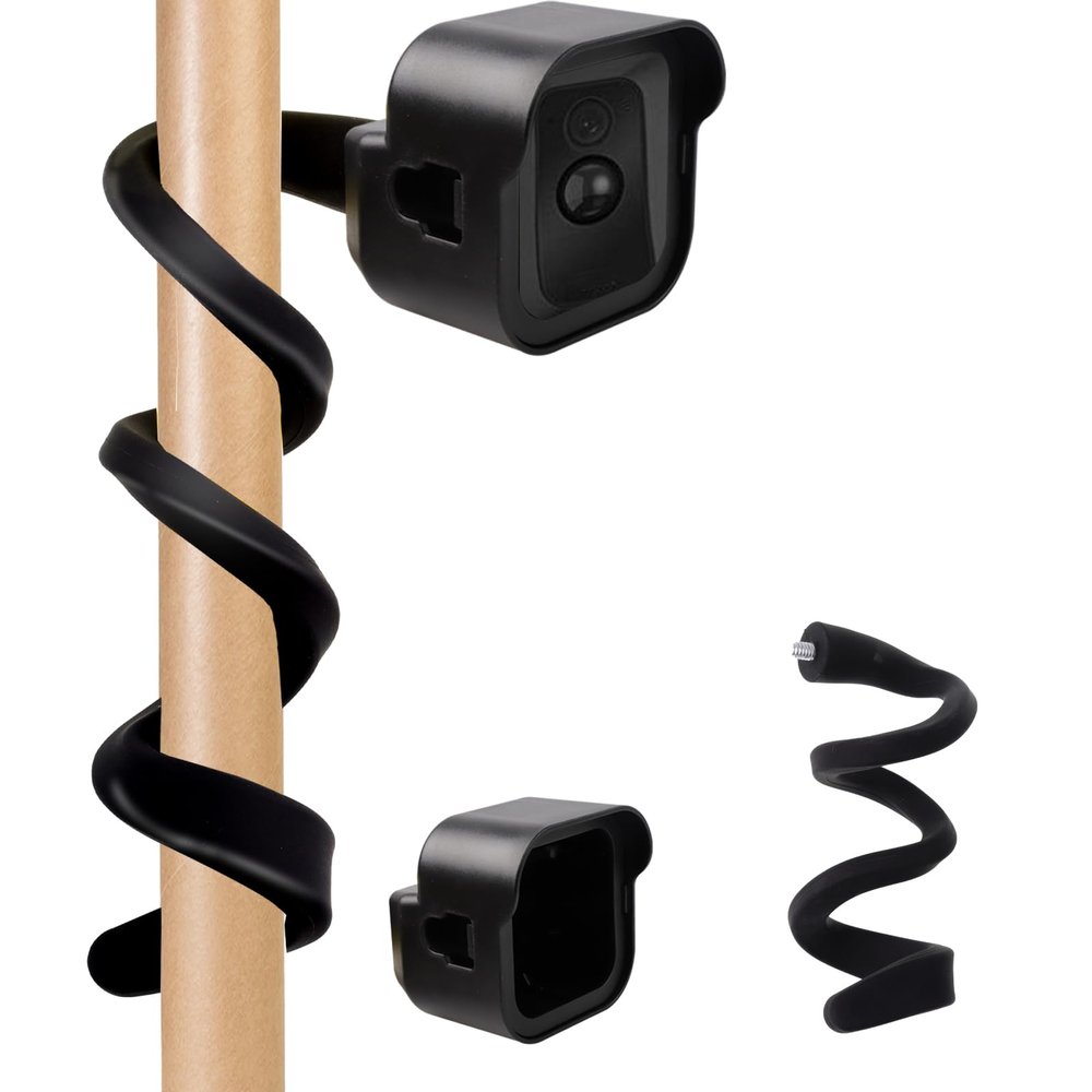 BLMHTWO Black Flexible Twist Mount Outdoor Camera for Blink Outdoor 4 (4th Gen) & Blink (3rd Gen) Weather Proof Protective Housing with Gooseneck Twist Mount