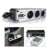 NIHUIFA Versatile 3 Way Car Socket Adapter Splitter with USB Charging Port Extension Replacement 12V/24V Triple view 2