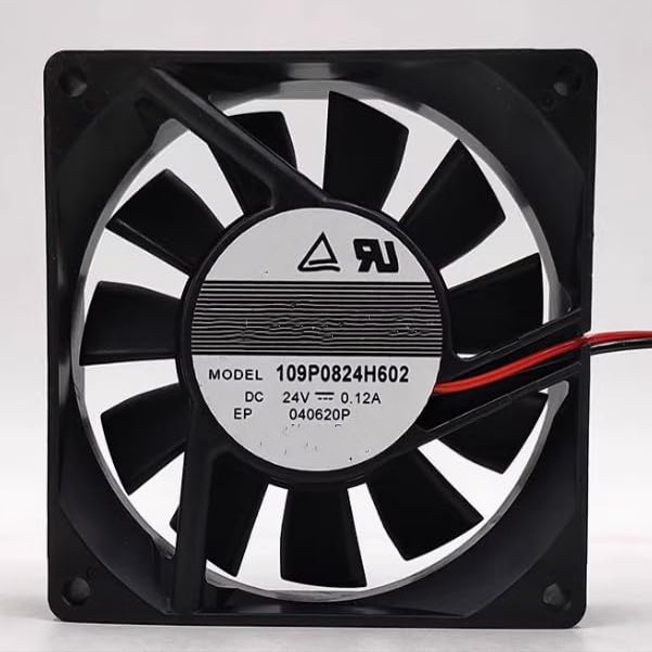 109P0824H602 DC24V 0.12A 2.88W 80x80x20mm 2-Wire Inverter Dual Ball Fan