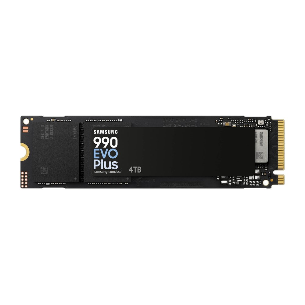 Samsung 990 EVO Plus SSD 4TB, PCIe Gen 4x4 | Gen 5x2 M.2, Speeds Up-to 7,250 MB/s, Upgrade Storage for PC/Laptops, HMB Technology and Intelligent Turbowrite 2.0, (MZ-V9S4T0B/AM)