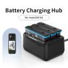 Fast Charge Hub with 3 Power Slots, Micro SD Cards Storage Cradle for Insta360 X4 view 2
