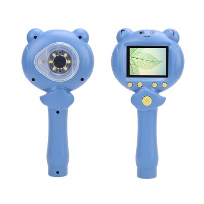 SENECESLI Handheld Digital Microscope, 48MP 2.5K Magnifying Glass for Adult with 2.0in Color Screen, 8X Digital Zoom, Built in 6 LEDs, Type C Rechargeable, Supports Memory Cards