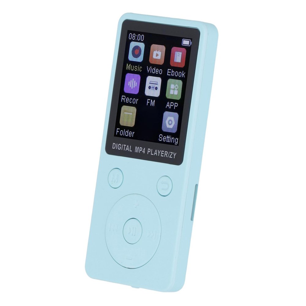 32GB MP3 Player with Bluetooth 5.0,1.8 inch Colour Screen Portable Music Player,Premium Audio Experience for Music Enthusiasts,Supports Expanded Up to 128GB (Blue)