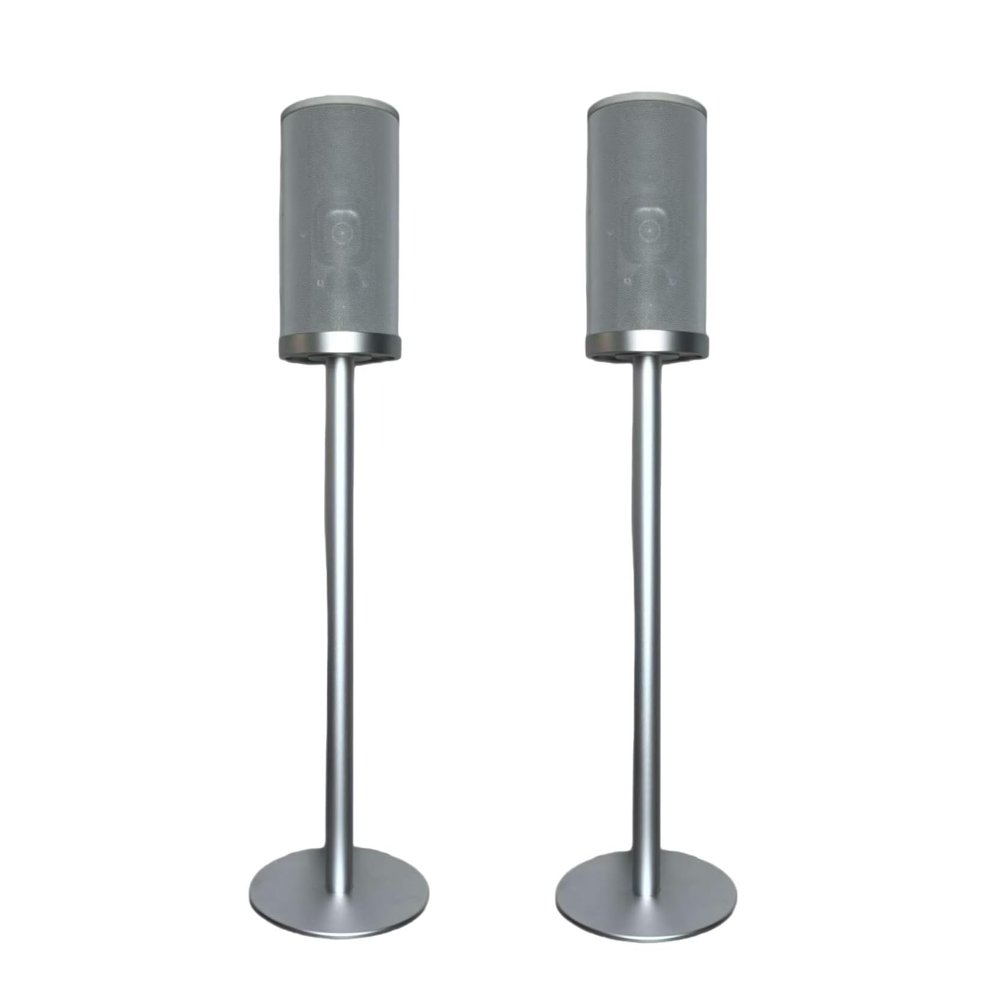 ZGOUO Speaker Stands Compatible with Sony HT-A9 7.1.4ch High Performance Home Theater Speaker SystemThe Stand can Hide The Power Cord and is Made of Aluminum Alloy Material (Silver Pair)