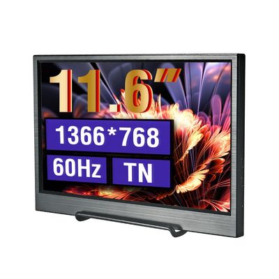 Anmite Portable Monitor for Laptop 11.6 Inch Computer Gaming Display Metal Enclosure Mobile Display External Display for Xbox PS4 Phone with Speakers Type-C USB-C HDMI TN HD 768P LED Screen