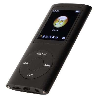 MP3 Player, Portable MP3 Music Player with Slim 1.8 Inch LCD Screen Lithium Battery 200mAh Multifunctional Lossless Sound Stylish Player (Black)
