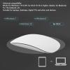 Tangxi Wire Less Bluetooth Mouse, Rechargeable Wire Less Optical Mouse, 1600 DPI Silent Slim Laptop Mouse, Ergonomic Curved Mouse for Laptop, PC, Tablet, Phone (White) view 2
