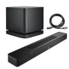 Bose Smart Soundbar, Black, Bundle with Bass Module 500, 6' HDMI 2.0 Cable view 1