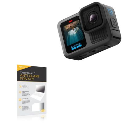 BoxWave Screen Protector Compatible with GoPro Hero 13 Black - ClearTouch Anti-Glare Privacy (2-Pack), Privacy Screen Protector Flexible Film Anti-Glare