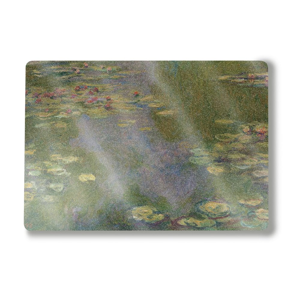 Glossy Glitter Laptop Skin Compatible with Alienware M18 R2 (2024) - Water Lilies - Premium 3M Vinyl Protective Wrap Decal Cover - Easy to Apply | Crafted in The USA by MightySkins