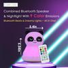 Combined Bluetooth Speaker & LED Nightlight With 9 Color Emissions, Child Friendly Silicone & BPA Free Monkey, USB Recharging, Receives Audio From Computer, Phone Or Tablet, Remote Control (Panda) view 2