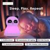 Combined Bluetooth Speaker & LED Nightlight With 9 Color Emissions, Child Friendly Silicone & BPA Free Monkey, USB Recharging, Receives Audio From Computer, Phone Or Tablet, Remote Control (Panda) view 4