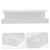 CAXUSD under Desk Cord Organizer Lock Compact Tray for Wire Storage Office to Hide Cables and for Use view 4