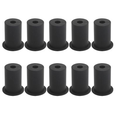 10Pcs Cable Routing Kit, Cable Feedthrough Sleeve, Cable Routing Kit, Wall Protective, Cable Installation Kit for Starlink Ethernet Cable (Black)