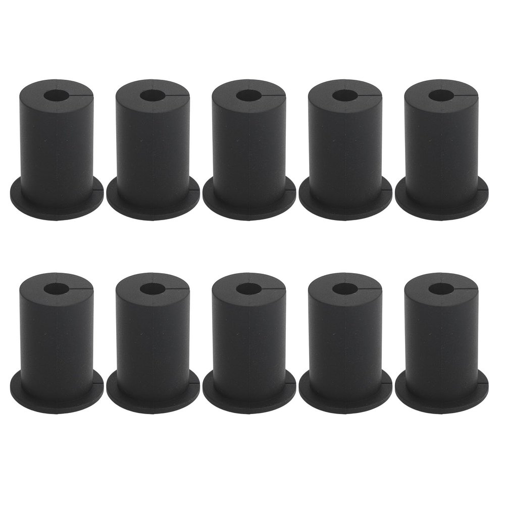 10Pcs Cable Routing Kit, Cable Feedthrough Sleeve, Cable Routing Kit, Wall Protective, Cable Installation Kit for Starlink Ethernet Cable (Black)