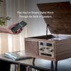 Crosley CR7023A-WA Serenade 8-in-1 Vinyl Record Player with 3-Speed Turntable, Bluetooth, AM/FM Radio, CD, Cassette, and Aux-in, Walnut view 4