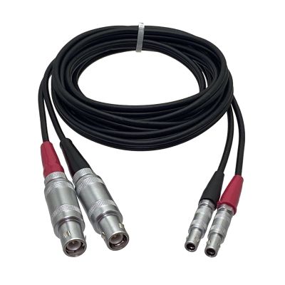 EPBTMQ Dual FFA 1S 1 C9 to 00S 00 C5 Male Plug Connection Twin Cable for Ultrasonic Flaw Detector Connector Wire Terminals Nicely(2FT(60CM))