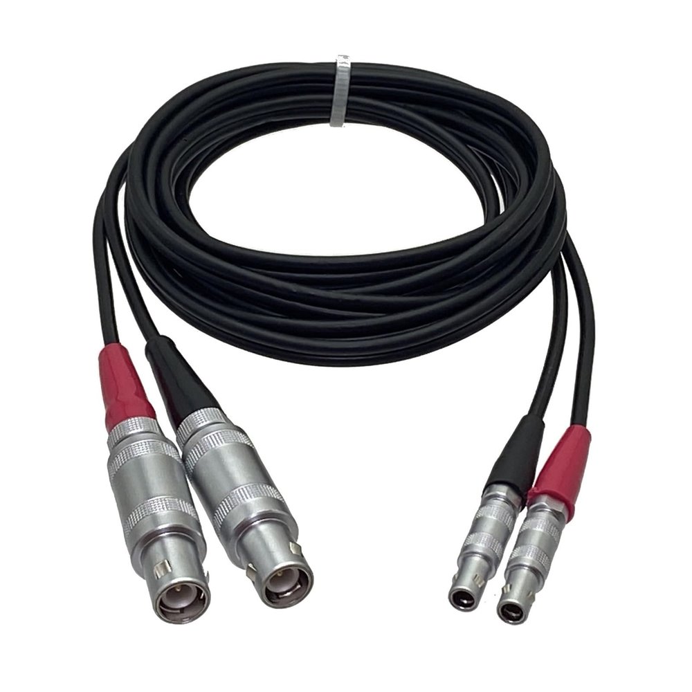 EPBTMQ Dual FFA 1S 1 C9 to 00S 00 C5 Male Plug Connection Twin Cable for Ultrasonic Flaw Detector Connector Wire Terminals Nicely(2FT(60CM))