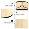 MERRYHAPY Japanese Style Bamboo Lamp Shade Elegant Pendant Light Cover for Ceiling Chandelier Decorative Lampshade for Home Decor and Cozy Atmosphere view 2