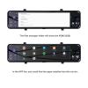 4GB+32GB Car DVR Camera 4G Compatible for Android 8.1 Stream Rearview Mirror 12inch 1080P Drive Video Auto Recorder Registrator Dash Cam(Z73,None1) view 3
