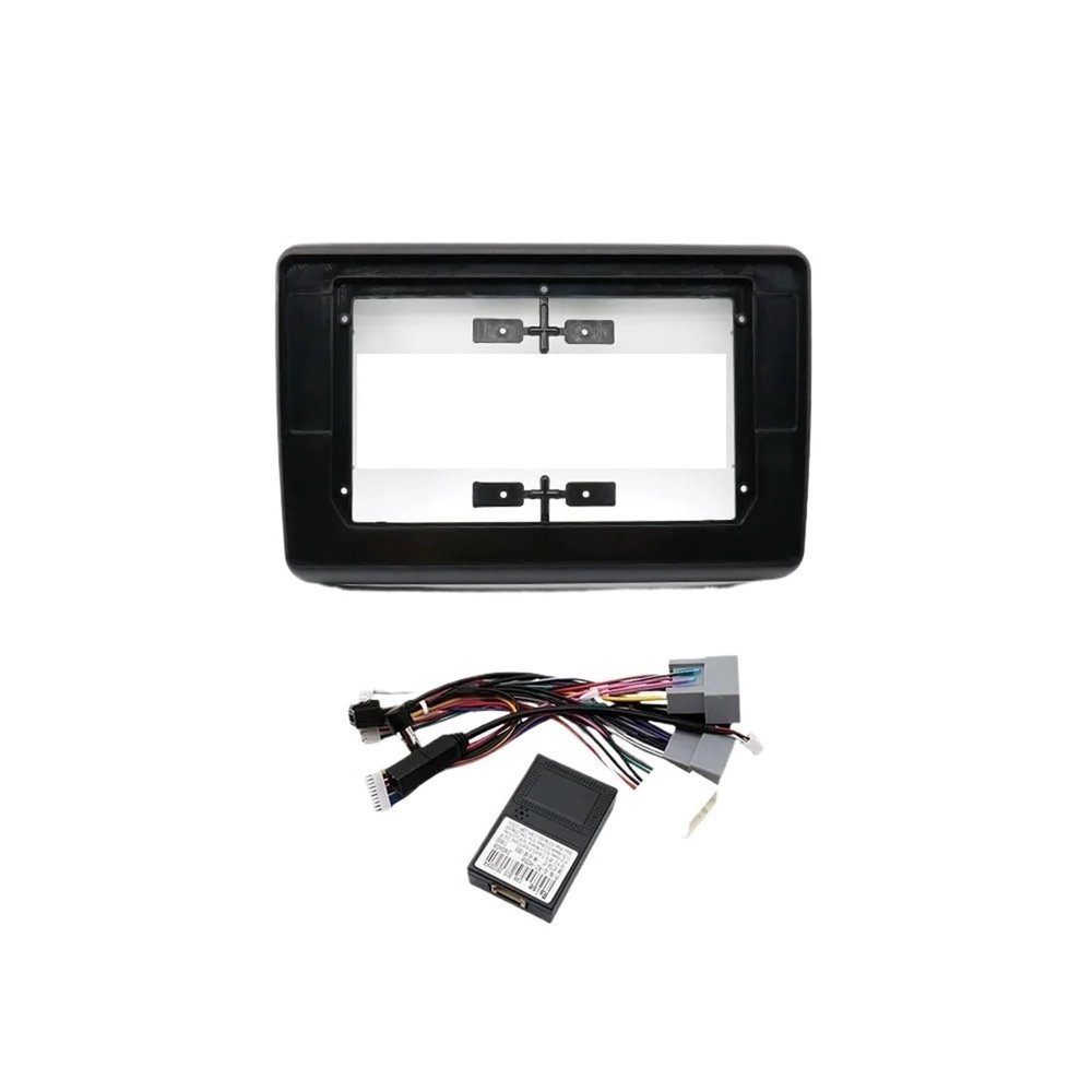 10.1 Inch Compatible with Honda XRV HRV WRV VEZEL 2015-2020 Android MP5 GPS Player Dash Panel Frame 2Din Stereo Cover Car Radio Fascia Trim(Frame cable canbus)