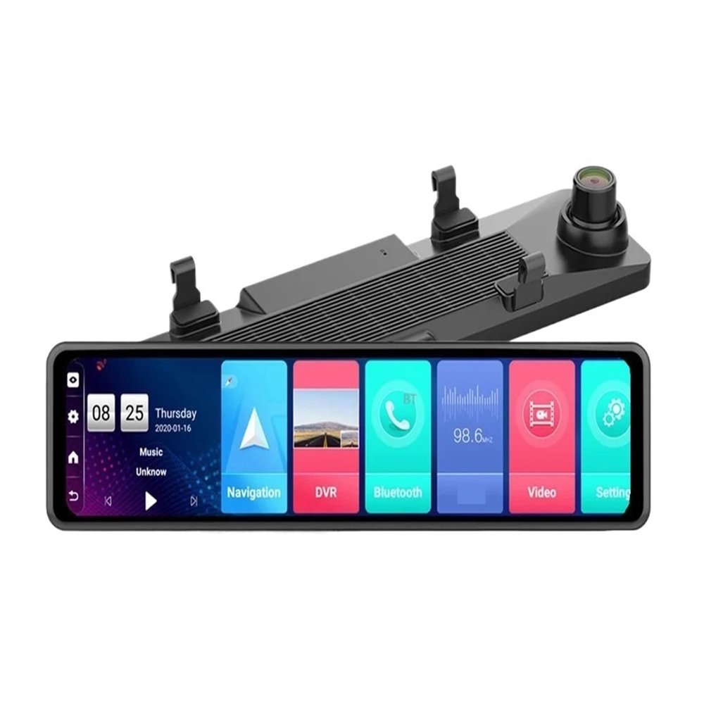 4GB+32GB Car DVR Camera 4G Compatible for Android 8.1 Stream Rearview Mirror 12inch 1080P Drive Video Auto Recorder Registrator Dash Cam(Z72,None1)