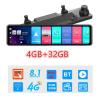 4GB+32GB Car DVR Camera 4G Compatible for Android 8.1 Stream Rearview Mirror 12inch 1080P Drive Video Auto Recorder Registrator Dash Cam(Z72,None1) view 2