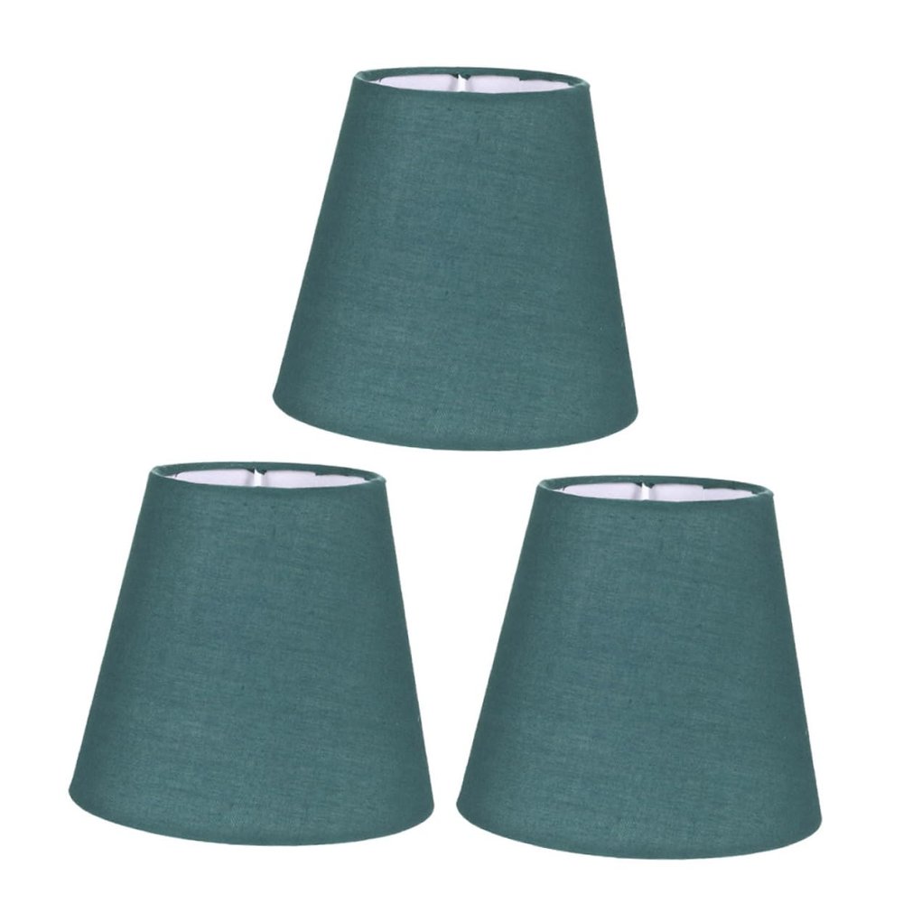 HOLIDYOYO 3pcs Cloth Lamp Shade Soft Fabric Hanging Light Cover for Home Decor Easy Self-assembly Warm Ambiance for Living Room and Bedroom