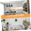 HOLIDYOYO 3pcs Cloth Lamp Shade Soft Fabric Hanging Light Cover for Home Decor Easy Self-assembly Warm Ambiance for Living Room and Bedroom view 2
