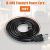 5 Pack 3-Prong Replacement Computer Power Cord, 10FT AC Power Cord Cable for Electronics, TV, Computer, Printer, Radio, Monitor, Samsung, Dell, Vizio, LG, Asus, Laptop and More, 18 AWG, 125 V view 2