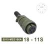 BHUPWZE 18S-3 18S-10 18S-11 Circular Connector 5015 MIL STD Plug Socket Connector MIL-C MS3102A MS3106A MS3108A(Plug 3106 18-11S) view 2