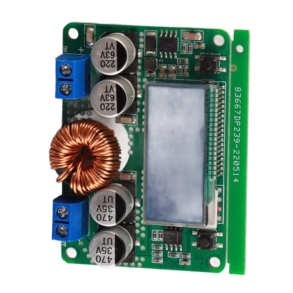 DC - DC Buck Converter with Acrylic Shell, LCD Display, 7A Output for DIY Electronics