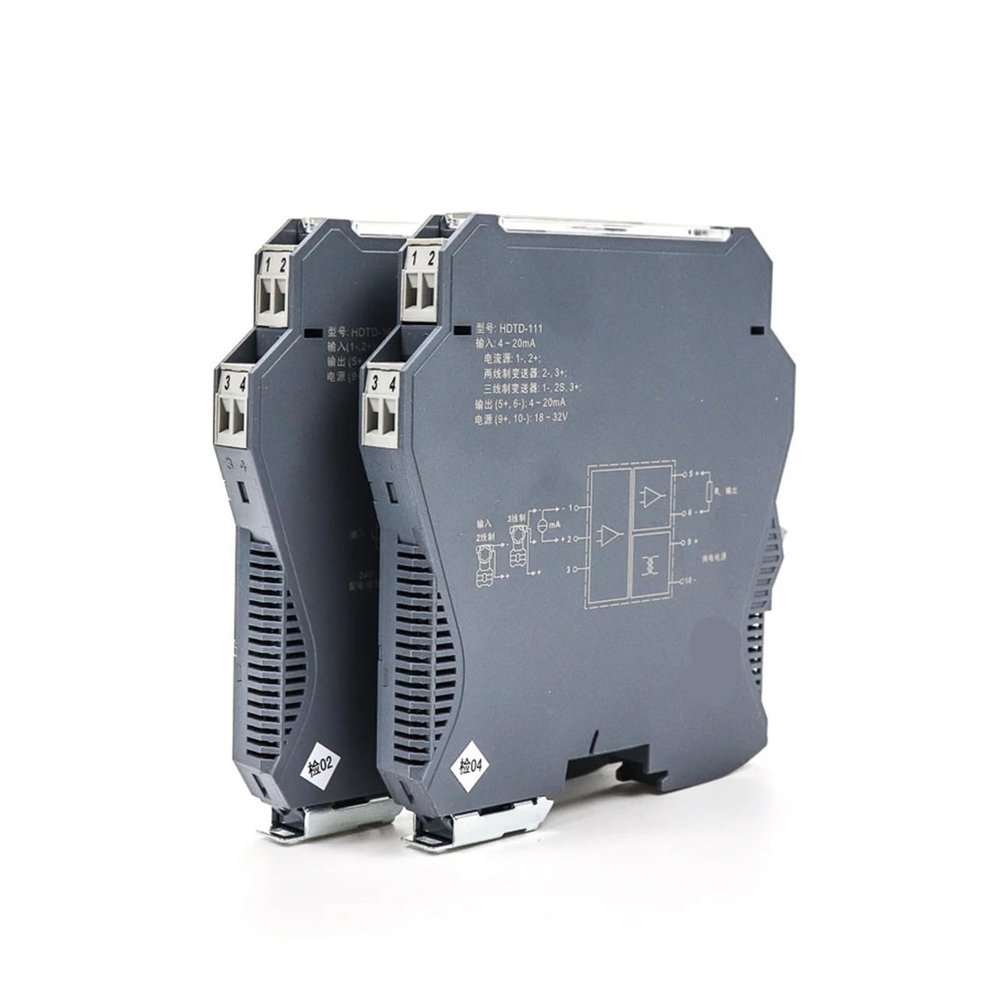 CDMUIIAI 1pcs 18-32VDC Power Isolating Transmitter 0-20ma Analog Input Output galvanic Isolation 24vdc Power Supply 4-20ma Isolator(4-20mA in and Out)