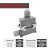 BHUPWZE Heavy Duty Connectors HDC-HE-016-1/2/3/4 F/M 16pin 16A Screw Connection 500V Industrial Rectangular Aviation Connector Plug(HDC-HE-016-4) view 2