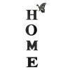 Acrylic Home Letters with Butterfly  3D Mirror Wall Stickers for Living Room, Bedroom, Entryway  Modern Removable Wall Art  DIY Vertical or Horizontal Home Decor (Black) view 1