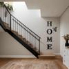 Acrylic Home Letters with Butterfly  3D Mirror Wall Stickers for Living Room, Bedroom, Entryway  Modern Removable Wall Art  DIY Vertical or Horizontal Home Decor (Black) view 3