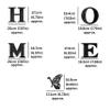 Acrylic Home Letters with Butterfly  3D Mirror Wall Stickers for Living Room, Bedroom, Entryway  Modern Removable Wall Art  DIY Vertical or Horizontal Home Decor (Black) view 4