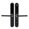 QDVOPHZA Tuya APP Waterproof Smart Fingerprint Password Card Door Lock Biometric Bridge-Cut Aluminum Alloy for Pull Push Sliding Door(Kit9) view 1