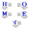 Acrylic Home Letters with Butterfly  3D Mirror Wall Stickers for Living Room, Bedroom, Entryway  Modern Removable Wall Art  DIY Vertical or Horizontal Home Decor (Blue) view 4