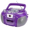 HANNLOMAX HX-338CD CD Boombox, Radio, Cassette Recorder (Purple) view 1