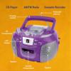 HANNLOMAX HX-338CD CD Boombox, Radio, Cassette Recorder (Purple) view 3